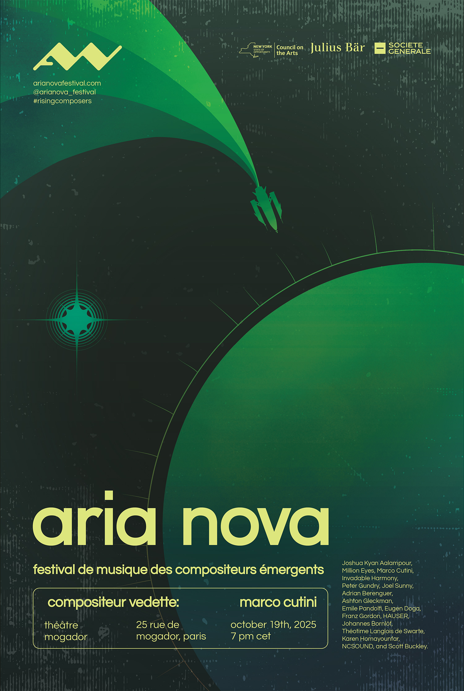 The 3rd poster from the Aria Nova music festival series.