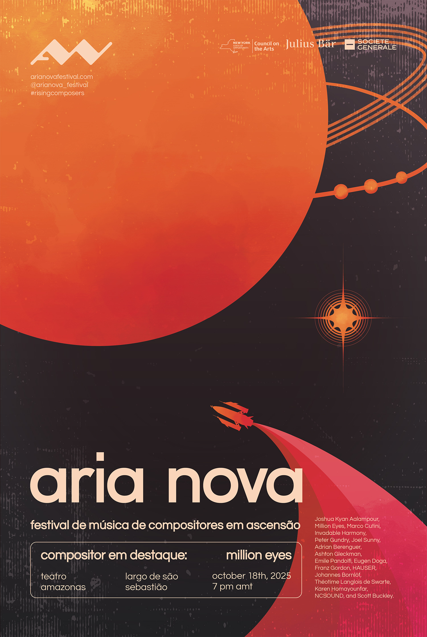 The 2nd poster from the Aria Nova music festival series.