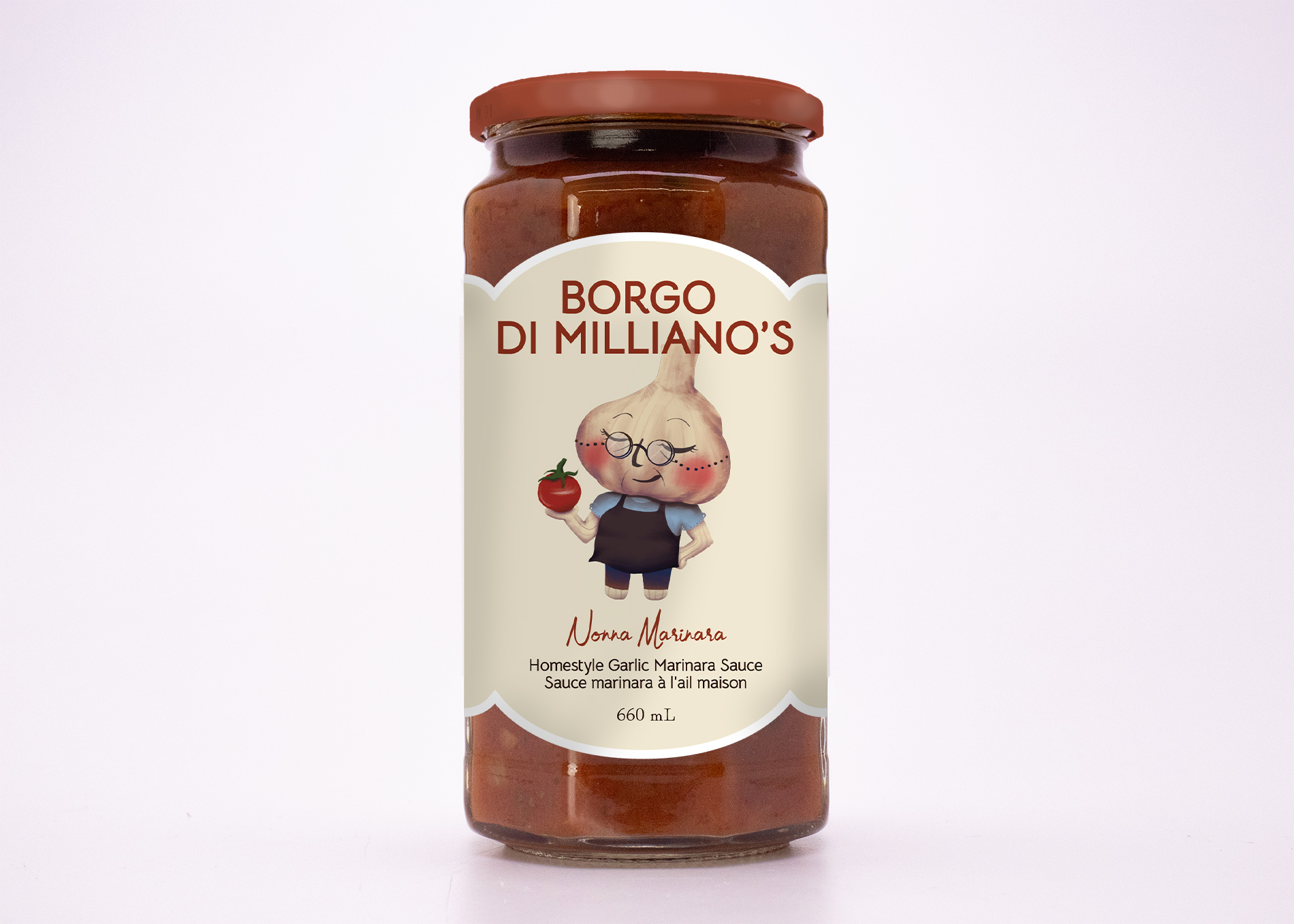 Nonna Marinara, the 1st pasta sauce of the line.